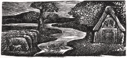 サブリナの銀色の洪水、ソーントン博士の「バージルの牧歌的な」イラスト